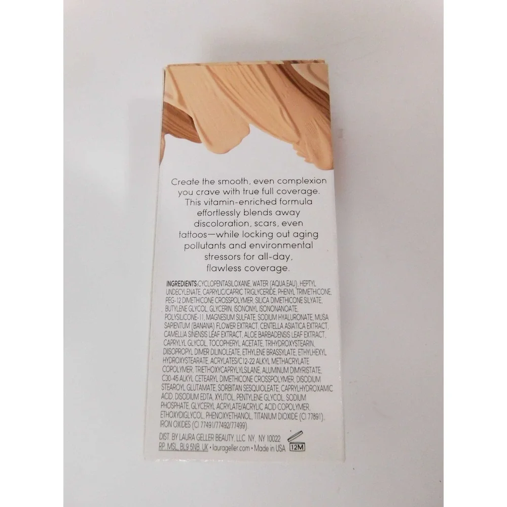 Laura Geller Cover Lock Cream Foundation HONEY‎ 2 Fl. oz total (LOT OF 2 1oz)